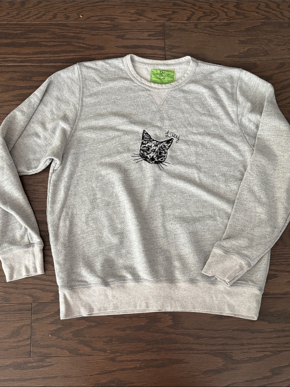 STAUD x C.BONZ Custom Pet Sweatshirt “Lucy” Embroidered Cat
